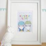 Hipster LOVE 5"x7&quot..