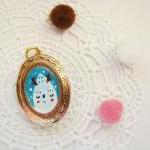 Hand painted golden photo L..