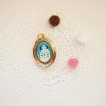 Hand painted golden photo L..