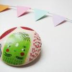 The green cactus Hand paint..