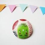 The green cactus Hand paint..