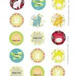 Round Easter Printable Gift..